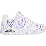 Dámska rekreačná obuv SKECHERS Uno Spread The Love W white multi purple · záber 2