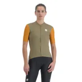 Dámsky cyklistický dres s krátkym rukávom SPORTFUL Checkmate w jersey, dark gold berry blue · záber 1