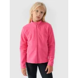 Dievčenská flisová mikina so zipsom 4F JUNIOR FLEECE-JWMM00TFLEF261-55S-HOT PINK · záber 2