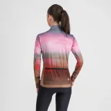 Dámsky cyklistický dres s dlhým rukávom SPORTFUL Flow supergiara w thermal jersey, cayenna red pink · záber 3