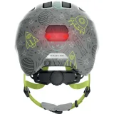 Juniorská cyklistická prilba ABUS Smiley 3.0 LED grey space S · záber 4