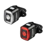 Svetlo na bicykel FORCE FLEA 200 LM, USB front - rear · záber 1