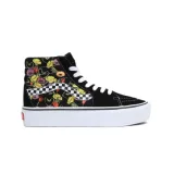 Dámska vychádzková obuv VANS UA SK8-HI Platform 2.0 poppy checkerboard black multi · záber 1
