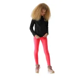 Dievčenská lyžiarska flisová mikina 4F JUNIOR FLEECE UNDERWEAR-JAW23UFLEF033-20S-DEEP BLACK · záber 4