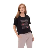 Dámske tričko s krátkym rukávom VOLCANO ROMANCE-600-NAVY · záber 1
