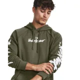 Pánska zateplená mikina s kapucňou UNDER ARMOUR UA Rival Fleece Graphic HD-GRN · záber 1