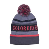 Detská zimná čiapka - Veľkosť: 6915 | Farba: Kids Hat - Logo Ck-6915-Graystone · záber 2