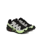 Pánska bežecká trailová obuv SALOMON Speedcross 6 GTX M black alloy green gecko · záber 2