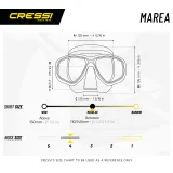 Potápačská maska CRESSI MAREA MASK SIL CLEAR BLUE · záber 4