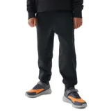 Chlapčenské zateplené tepláky 4F JUNIOR TROUSERS-JWAW24TTROM761-20S-DEEP BLACK · záber 1