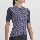 Dámsky cyklistický dres s krátkym rukávom SPORTFUL Checkmate w jersey, galaxy blue chalck violet · záber 4