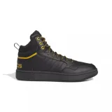 Pánske členkové zimné topánky ADIDAS Hoops 3.0 Mid WTR core black core black preloved yellow · záber 1