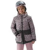 Dievčenská lyžiarska bunda 4F JUNIOR TECHNICAL JACKET-JAW23TTJAF357-90A-MULTICOLOUR ALLOVER · záber 1