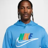 Pánska zateplená tréningová mikina s kapucňou NIKE M NK CLUB BB HDY FUTURA BLOCK-412 UNIVERSITY BLUE · záber 3
