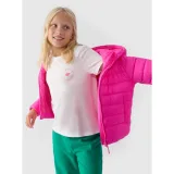 Dievčenská bunda 4F JUNIOR DOWN JACKET-JWAW24TDJAF449-55S-HOT PINK · záber 4