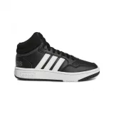 Juniorská rekreačná obuv ADIDAS Hoops Mid 3.0 K core black cloud white grey six · záber 2