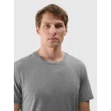 Pánske tréningové tričko s krátkym rukávom 4F TSHIRT FNK M1344-25M-GREY MELANGE · záber 3