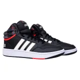 Pánska rekreačná obuv ADIDAS Hoops 3.0 Mid core black cloud white grey two · záber 4