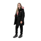 Dievčenská bunda 4F JUNIOR GIRLS JACKET JKUDP004-20S-DEEP BLACK · záber 2