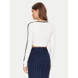 Dámske tričko s dlhým rukávom ADIDAS ORIGINALS 3S LS CROP-WHITE · záber 3