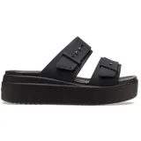 Dámske sandále na platforme (módna obuv) CROCS Brooklyn Buckle Low Wedge W black · záber 2