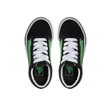 Chlapčenská vychádzková obuv VANS UY Old Skool (Suede Canvas) glow slime black green · záber 4