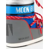 Nízke zimné topánky MOON BOOT MB ICON LOW SPACE RACING-HF04 SILVER BLUE RED · záber 4