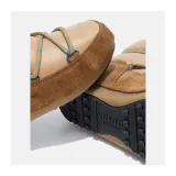 Dievčenské nízke zimné topánky MOON BOOT JR GIRL LOW SUEDE NY, 001 brown · záber 5