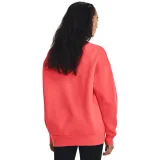 Dámska zateplená mikina UNDER ARMOUR Essential Fleece OS Crew-RED · záber 2