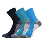 Chlapčenské turistické ponožky VOXX 3 PACK-Optifanik 03-Blue Dark blue light blue · záber 2
