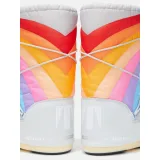 Dámske vysoké zimné topánky MOON BOOT ICON RAINBOW, 002 glacier blue-red · záber 2