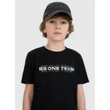 Chlapčenské tričko s krátkym rukávom 4F JUNIOR TSHIRT M2186-20S-DEEP BLACK · záber 2