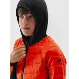 Chlapčenská turistická softshellová bunda 4F JUNIOR TECHNICAL JACKET-JAW23TTJAM282-70S-ORANGE · záber 5