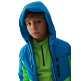 Chlapčenská lyžiarska bunda 4F JUNIOR TECHNICAL JACKET-JAW23TTJAM300-35S-TURQUOISE · záber 2