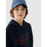 Chlapčenská mikina s kapucňou 4F JUNIOR SWEATSHIRT-JWMM00TSWSM1292-31S-NAVY · záber 5
