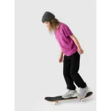 Dievčenské tepláky 4F JUNIOR TROUSERS-JWAW24TTROF754-20S-DEEP BLACK · záber 3