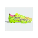 Chlapčenské futbalové kopačky outdoorové ADIDAS Predator League Jr FG lucid lemon blue fusion lucid pink · záber 4