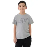 Chlapčenské tričko s krátkym rukávom 4F JUNIOR TSHIRT M2331-25M-GREY MELANGE · záber 1