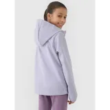 Dievčenská tréningová softshellová bunda s kapucňou 4F JUNIOR SOFTSHELL JACKET-JWSS25TSOFF305-27S-GREY · záber 2