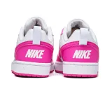 Dievčenská rekreačná obuv NIKE Court Borough Low Recraft Jr white laser fuchsia · záber 4