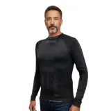 Pánske termo tričko s dlhým rukávom BLIZZARD Essential mens long sleeve, anthracite · záber 1