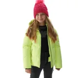 Dievčenská lyžiarska bunda 4F JUNIOR TECHNICAL JACKET-JAW23TTJAF293-72N-LEMON NEON · záber 1