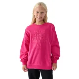 Dievčenská mikina 4F JUNIOR SWEATSHIRT-JWAW24TSWSF1214-55S-HOT PINK · záber 1