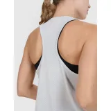 Dámske bežecké tričko bez rukávov 4F SLEEVELESS FNK-WSS25TFSLF427-27S-COLD LIGHT GREY · záber 4