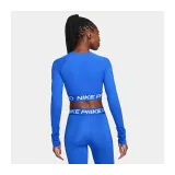 Dámske tréningové tričko s dlhým rukávom NIKE PRO PRO DF 365 CROP LS-405-Blue · záber 3