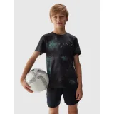 Chlapčenské tréningové tričko s krátkym rukávom 4F JUNIOR TSHIRT FNK-4FJWSS24TFTSM694-41A-GREEN ALLOVER · záber 2