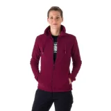 Dámska zateplená turistická mikina so zipsom NORTHFINDER BETHANY -510-cherry · záber 1