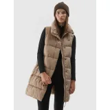 Dámska vesta 4F VEST-AW23TVESF076-82S-LIGHT BROWN · záber 3