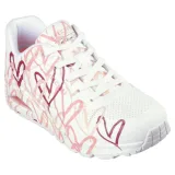 Dámska rekreačná obuv SKECHERS Uno Spread The Love W white multi pink · záber 1