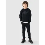Chlapčenská mikina s kapucňou 4F JUNIOR SWEATSHIRT-JWMM00TSWSM1292-21S-BLACK · záber 4
